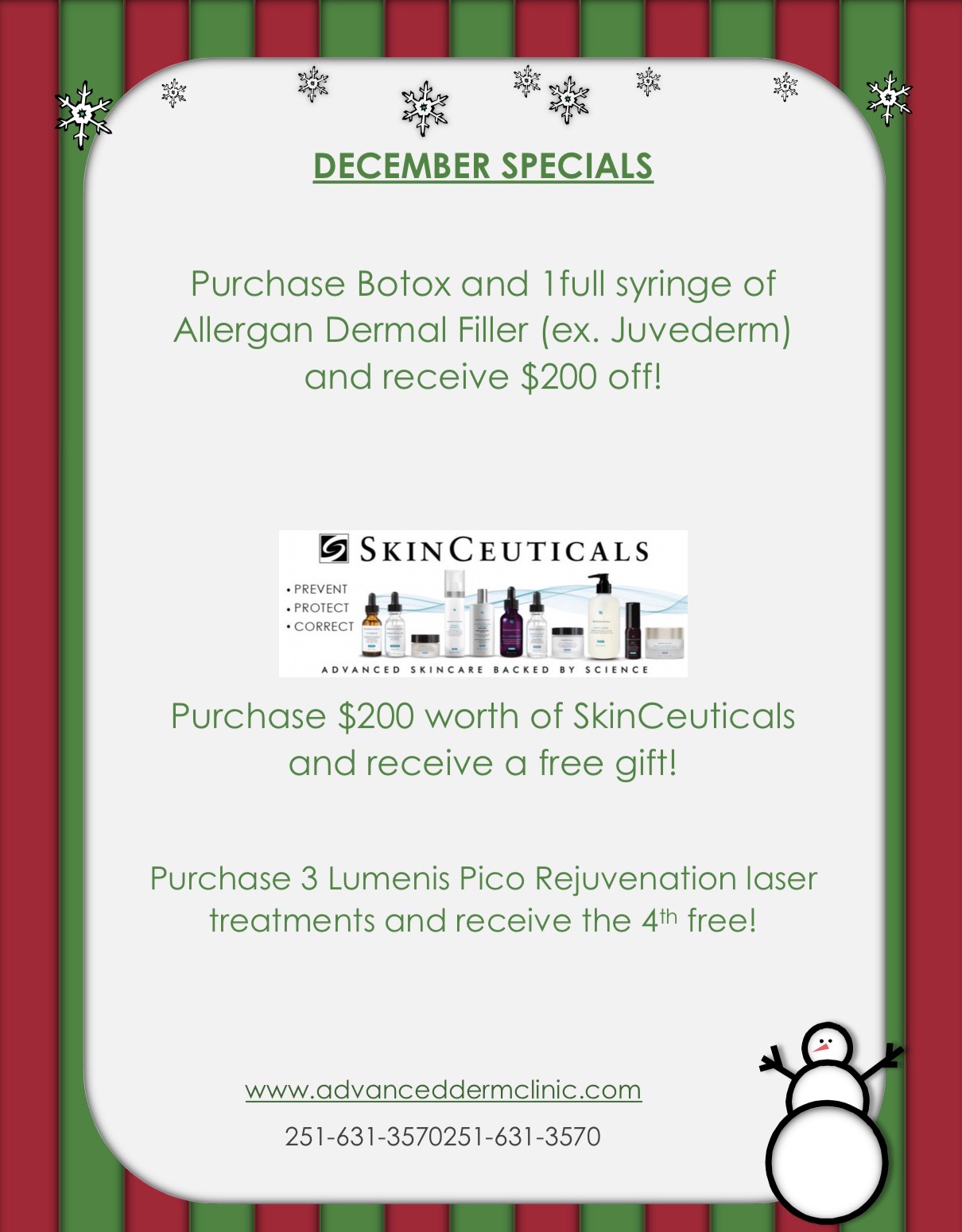 Specials Advanced Dermatology & Skin Care Centre